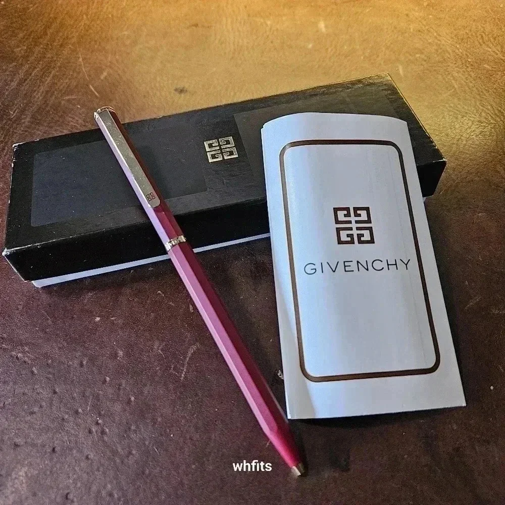 Givenchy Red Ballpoint Pen with Original Box
